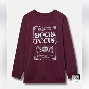 Torrid Size 0- Purple Hocus Pocus Sweatshirt